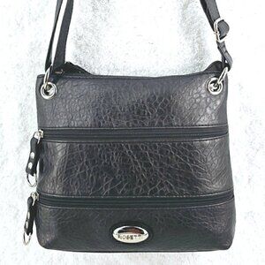 Rosetti Dark Pewter Gray Crossbody Shoulder Bag